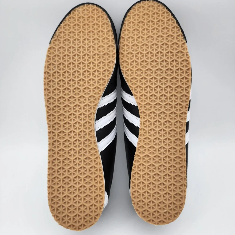Adidas Italia 70s Sneakers Mens 11.5 Black White Gum Leather Low Top Retro